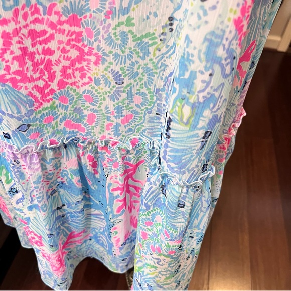 Lilly Pulitzer Winni Midi Dress in Sink or Swim print. Size M - Picture 7 of 12